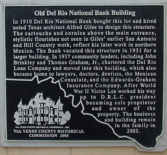 Old Del Rio National Bank Building - Val Verde County Historical Commission